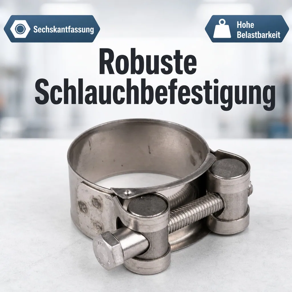 Gelenkbolzenschelle 64-67mm, Edelstahl, Spannbackenschelle