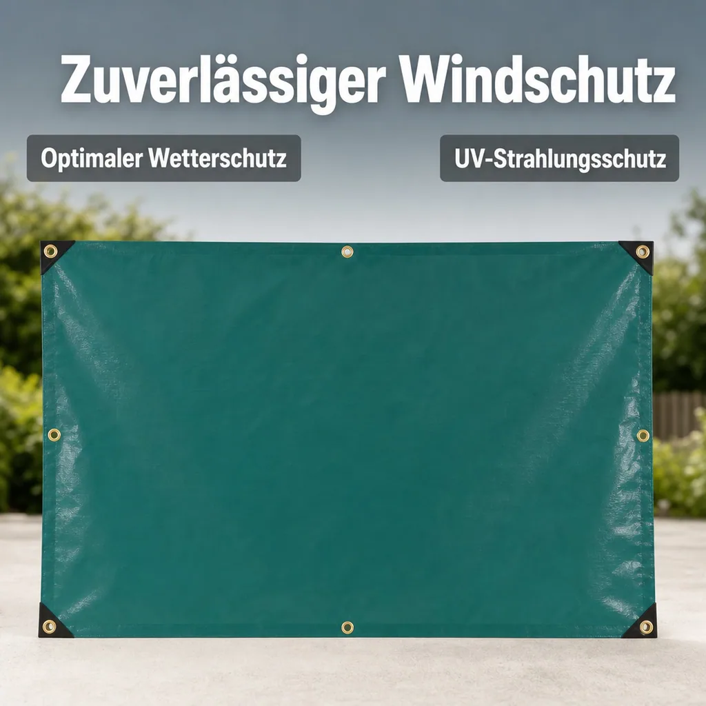 PVC Plane grün 650g, 2,5 x 4,5m (11,25m²), Abdeckplane, wasserdicht