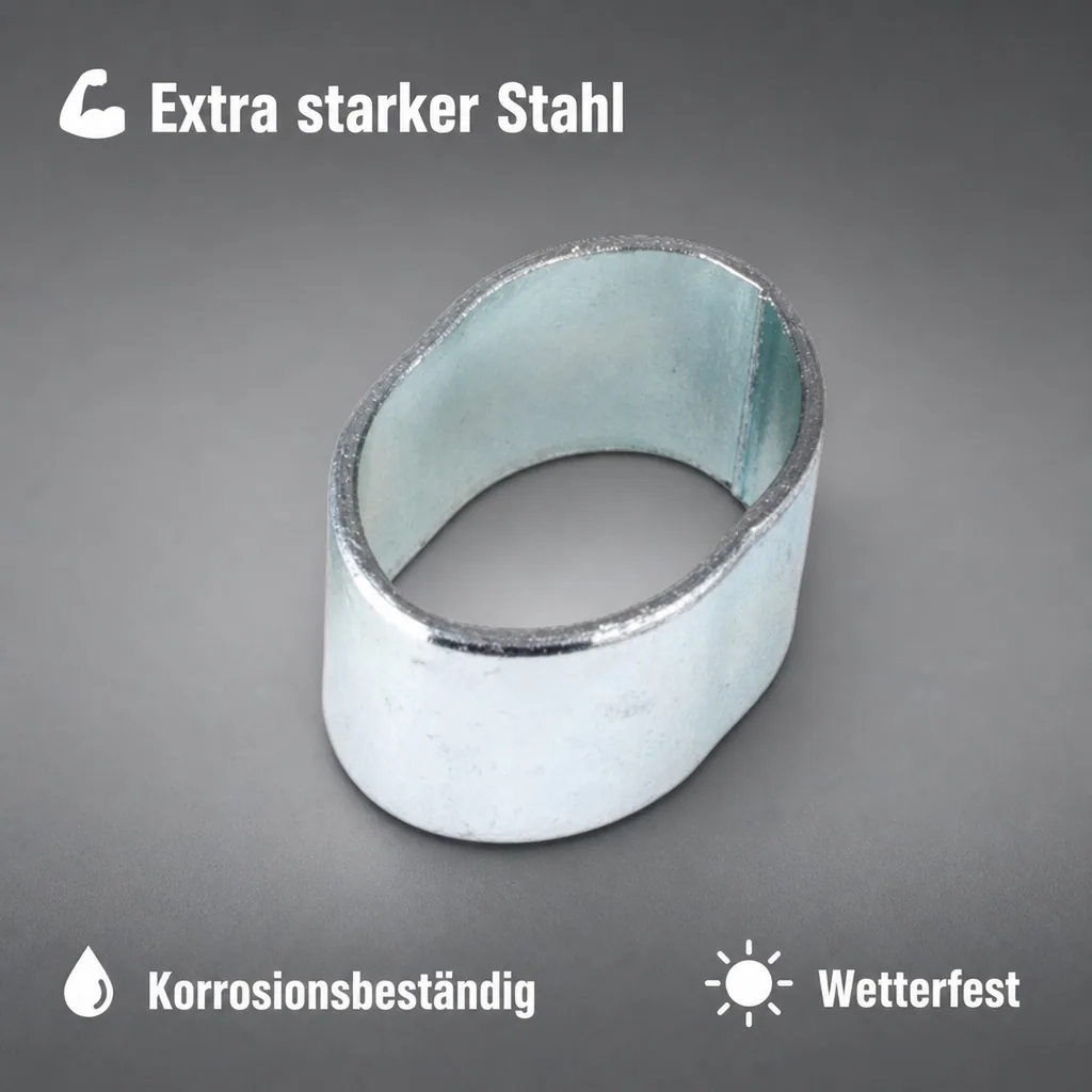 Seilklemmen 10mm, Würgeklemmen, verzinkt, Drahtseilklemmen