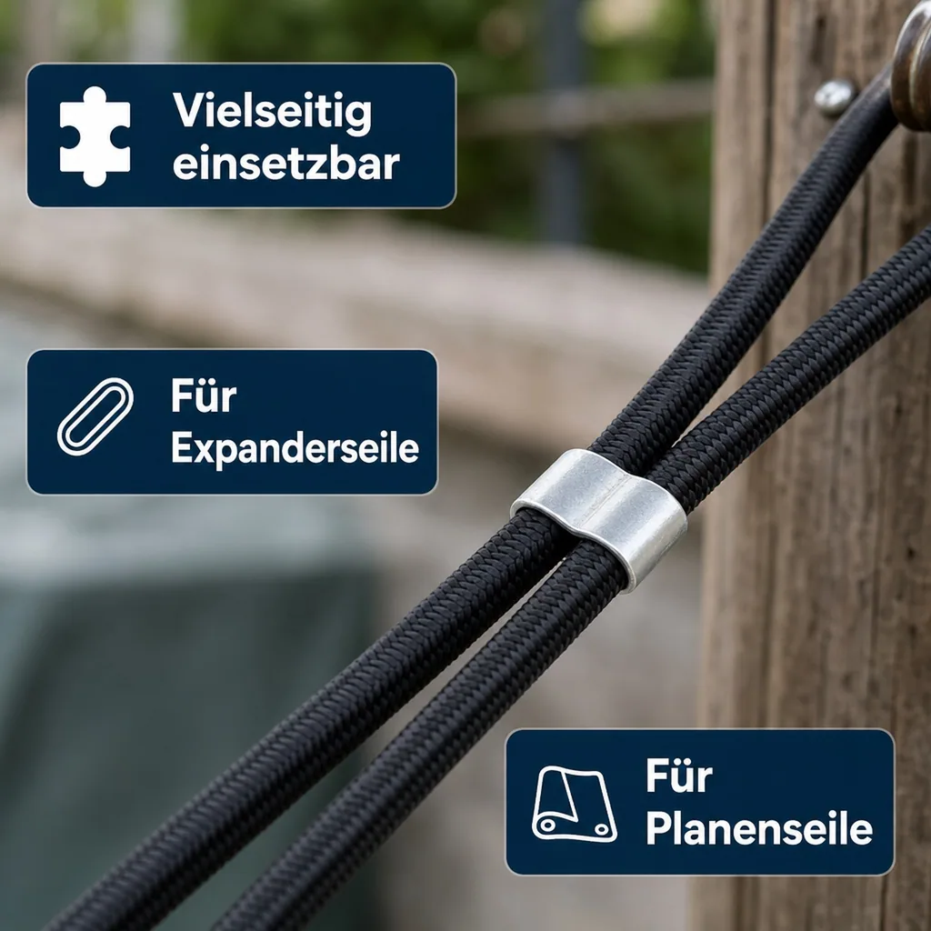 Seilklemmen 10mm, Würgeklemmen, verzinkt, Drahtseilklemmen