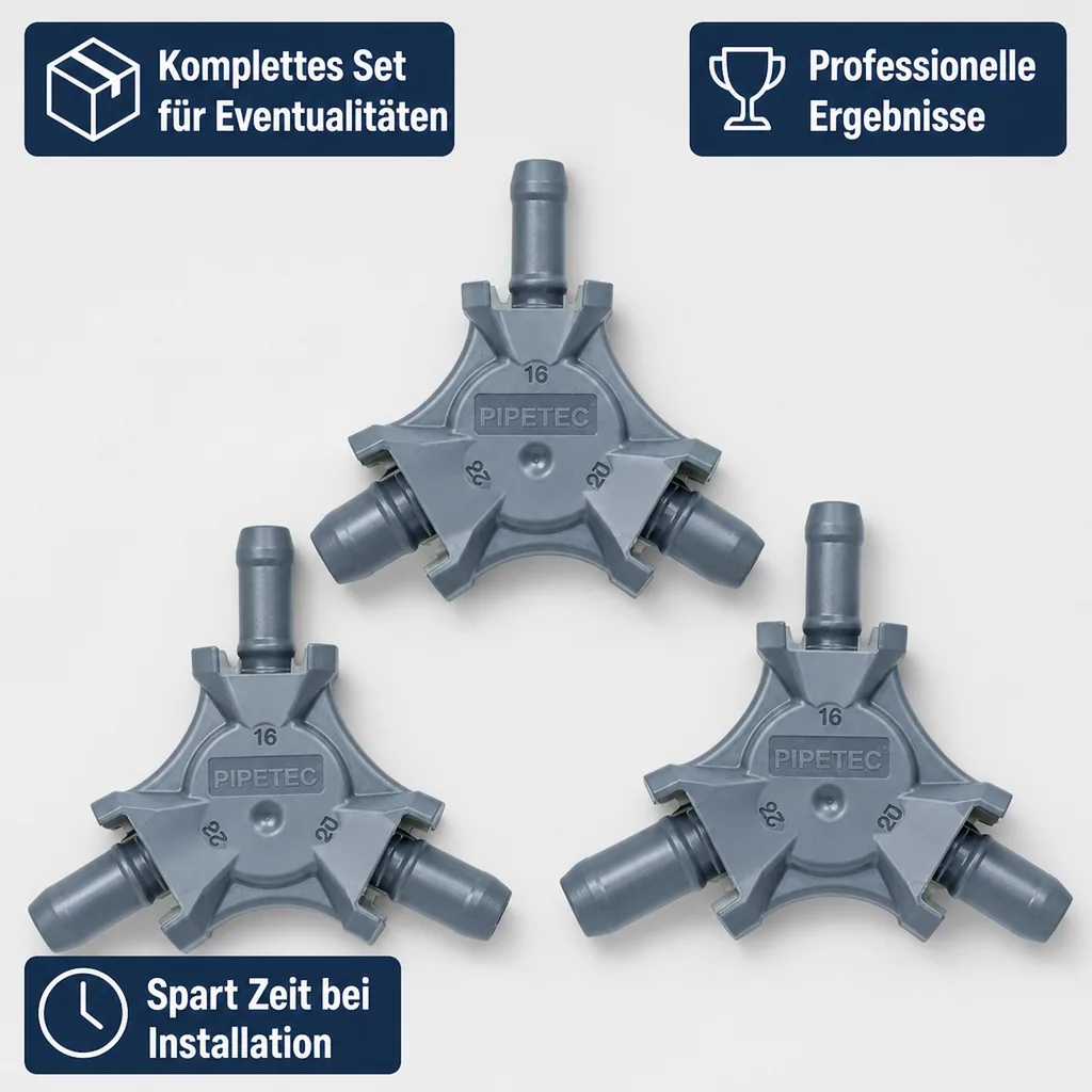 Rohr Kalibrierer, Stern Kalibrierer Set, 16x2 mm, 20x2 mm, 26x3 mm