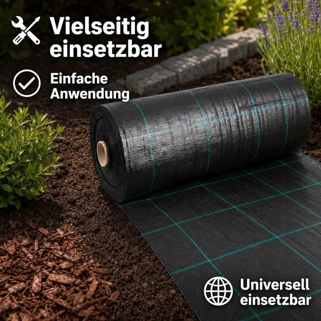 Bodengewebe, Abdeckvlies, Unkrautvlies 100g/m², 1m x 70m