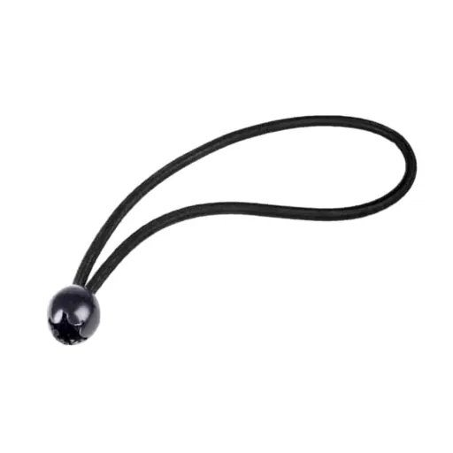 Expanderschlinge mit Kugel, Planenspanner 6mm, schwarz, 25cm