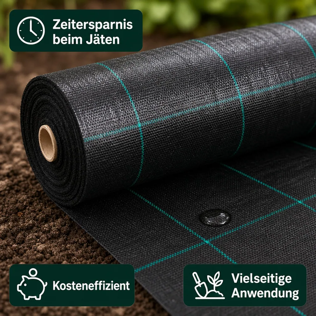 Bodengewebe, Abdeckvlies 1m x 40m, 100g/m², Unkrautvlies