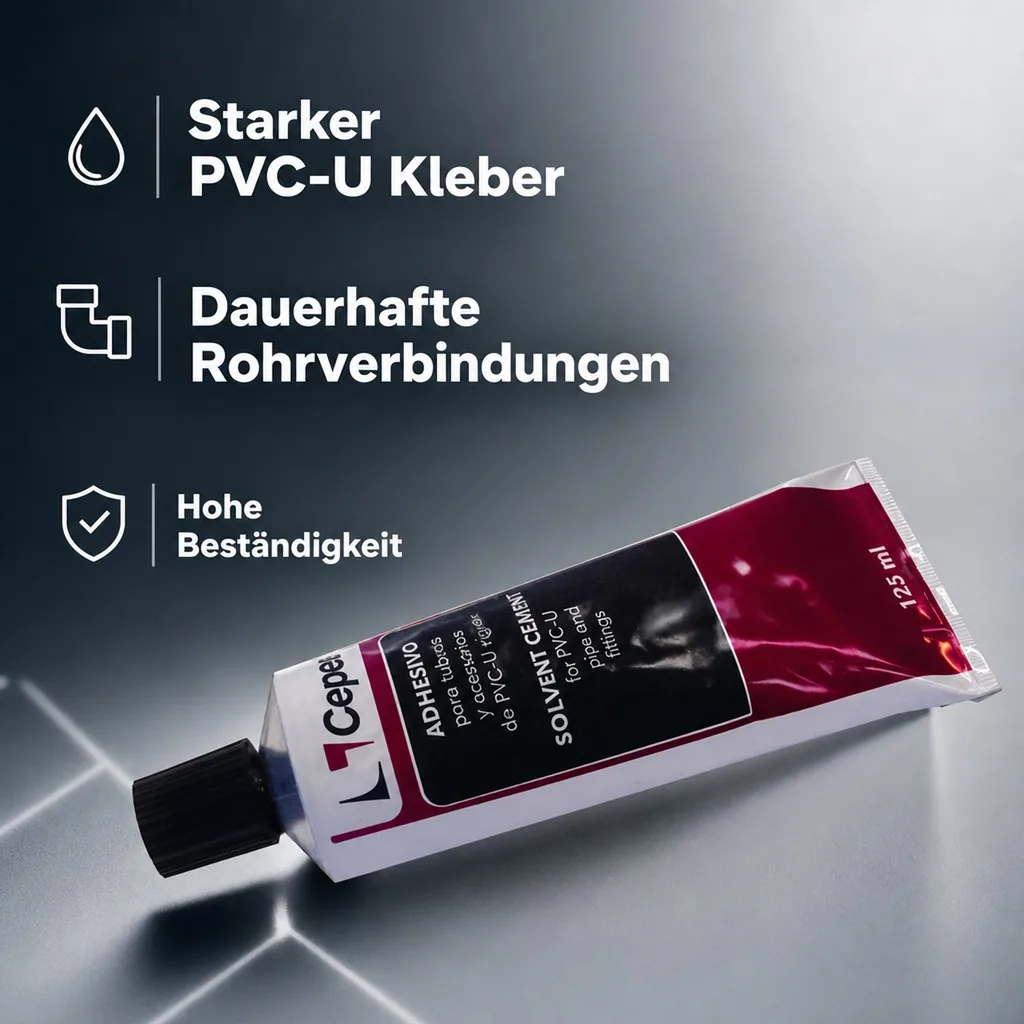 PVC Kleber, PVC-U Kleber 125ml, Rohrverklebung