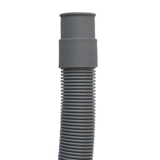Waschmaschinenschlauch, Spülmaschinenschlauch, 3/4 Zoll, 1 Meter, grau, mit Bügel