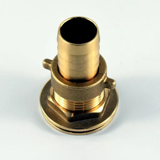 Tankdurchführung, Regentonnen Durchführung 1 Zoll, Messing Schlauchstutzen 25mm