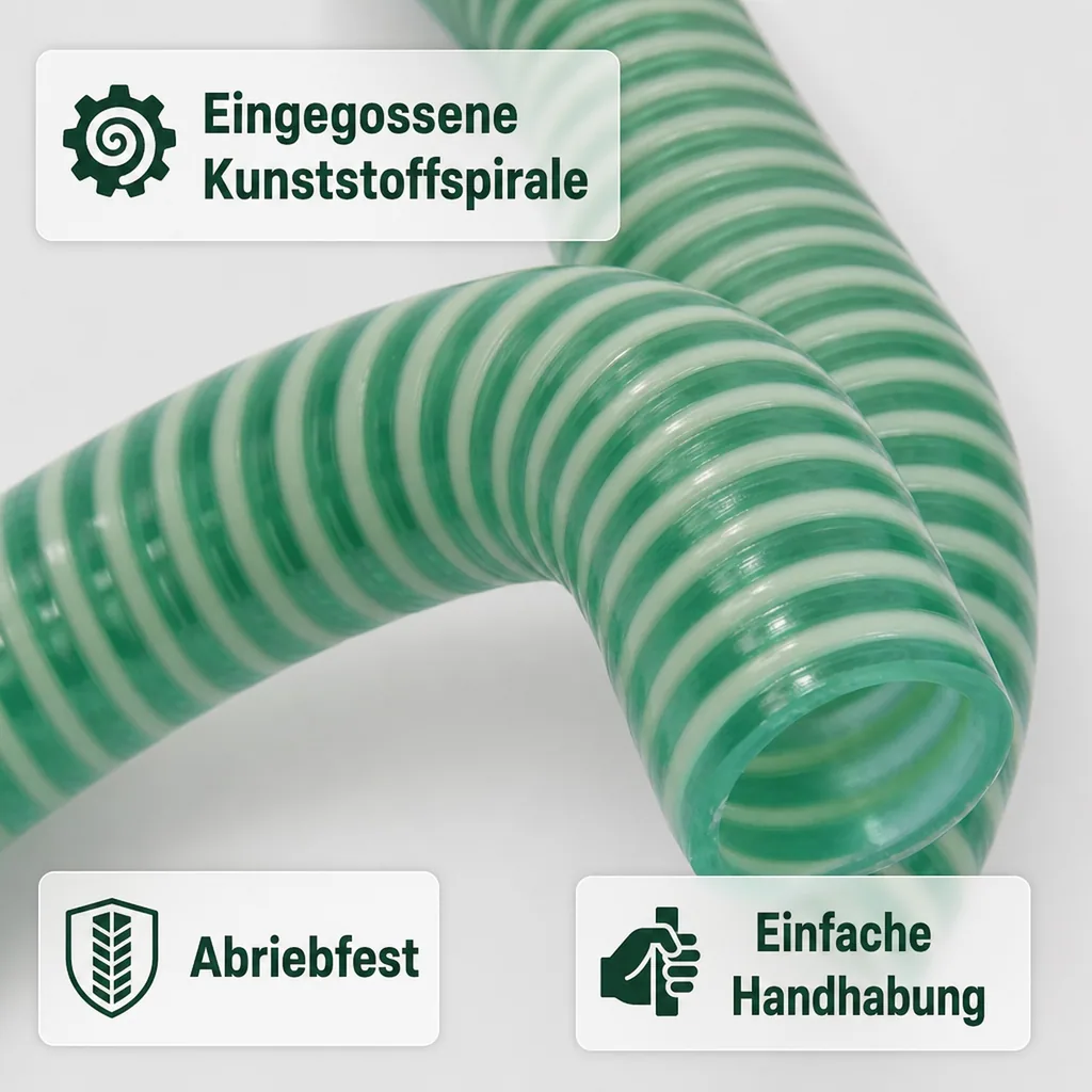 Druckschlauch 25mm, Saug- & Druckschlauch, Spiralschlauch, Pool, Teich