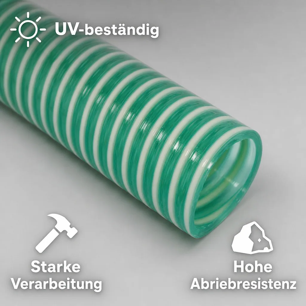 1" Saug- + Druckschlauch 25mm Innendurchmesser - 1m