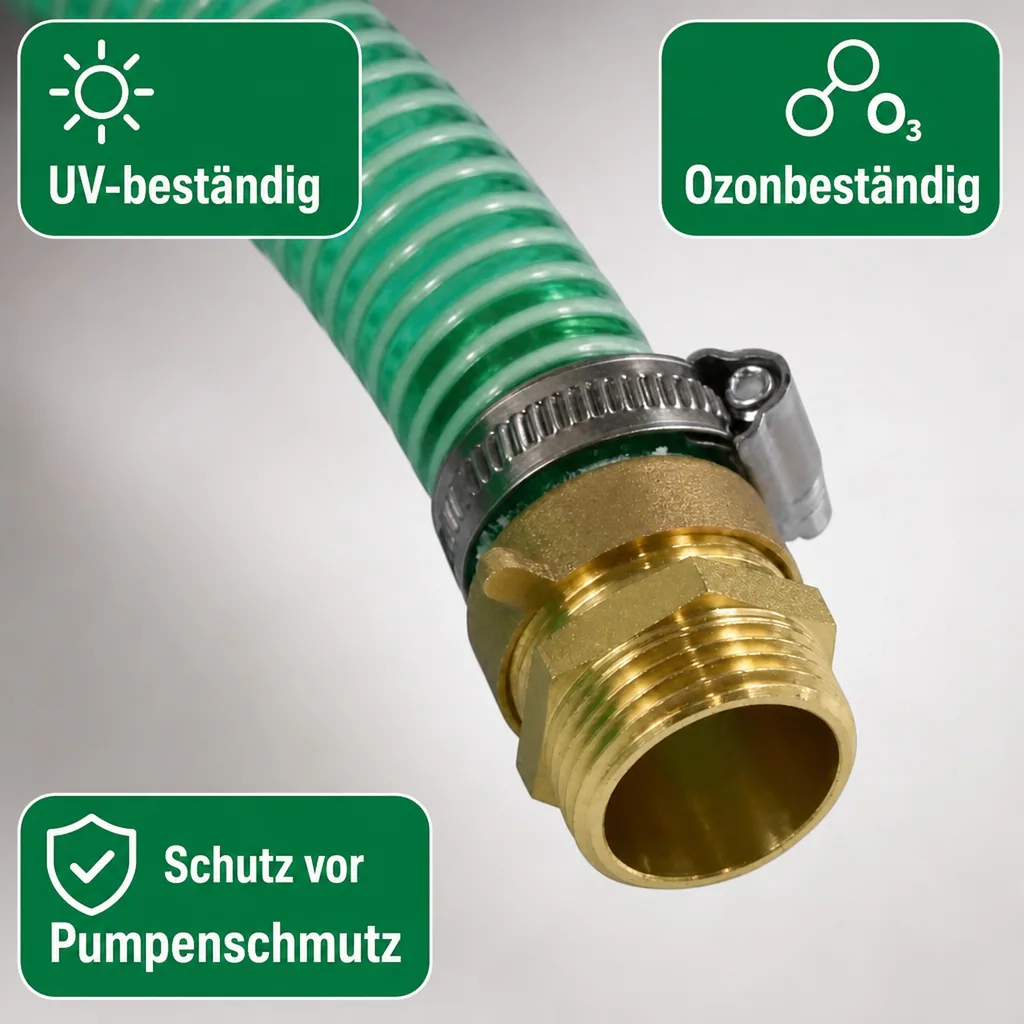 Saug Druckschlauch 1 Zoll Set, 20m, mit schwimmender Entnahme
