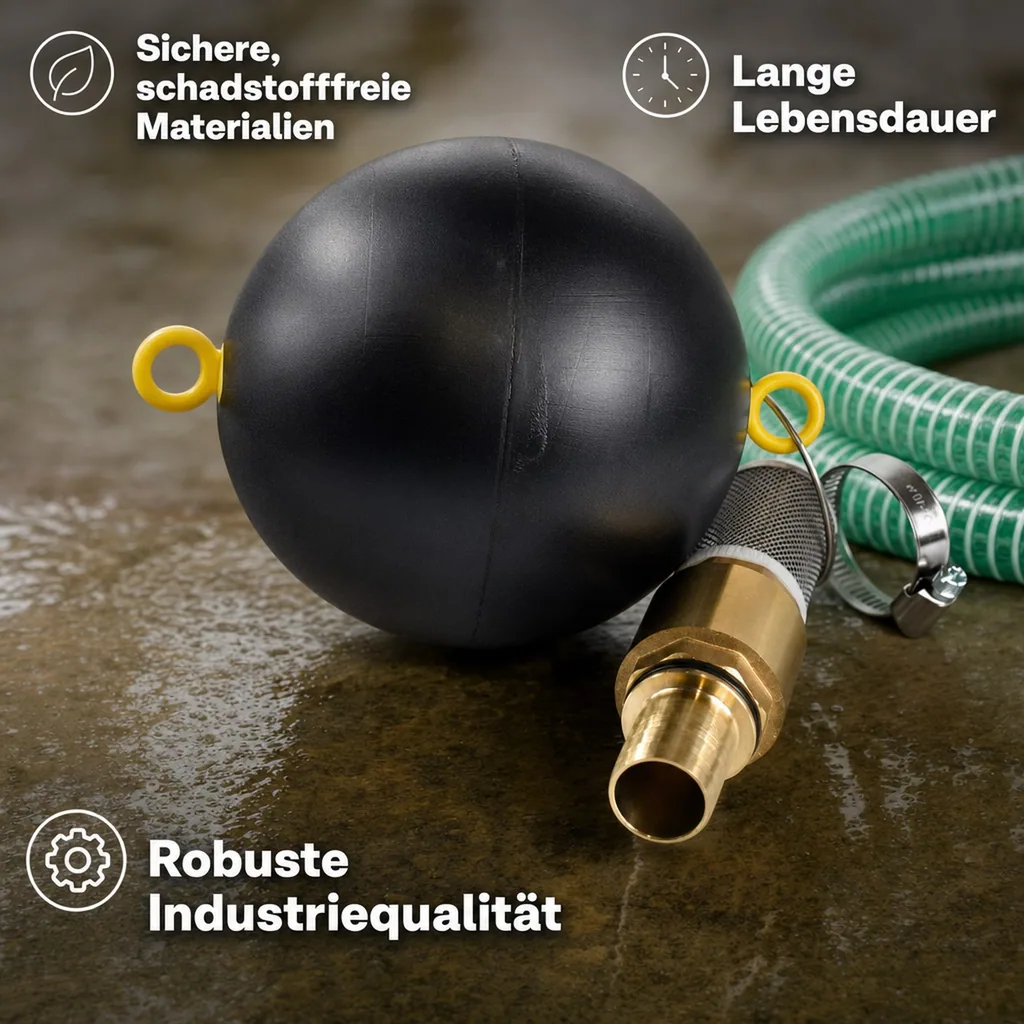 Saug und Druckschlauch 1 Zoll, Set mit Schwimmender Entnahme