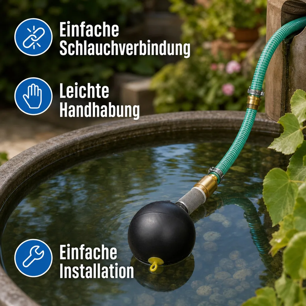 Schwimmende Entnahme, Druckschlauch 1 Zoll, Saugschlauch 7m, Doppelnippel Set