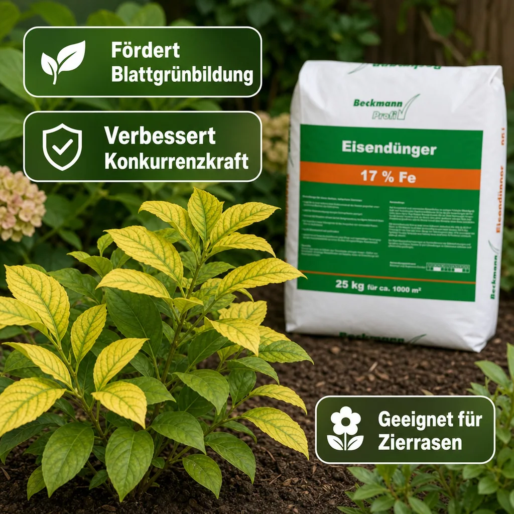 25 kg Eisendünger 17% Eisen Sulfat f. ca. 1000m²