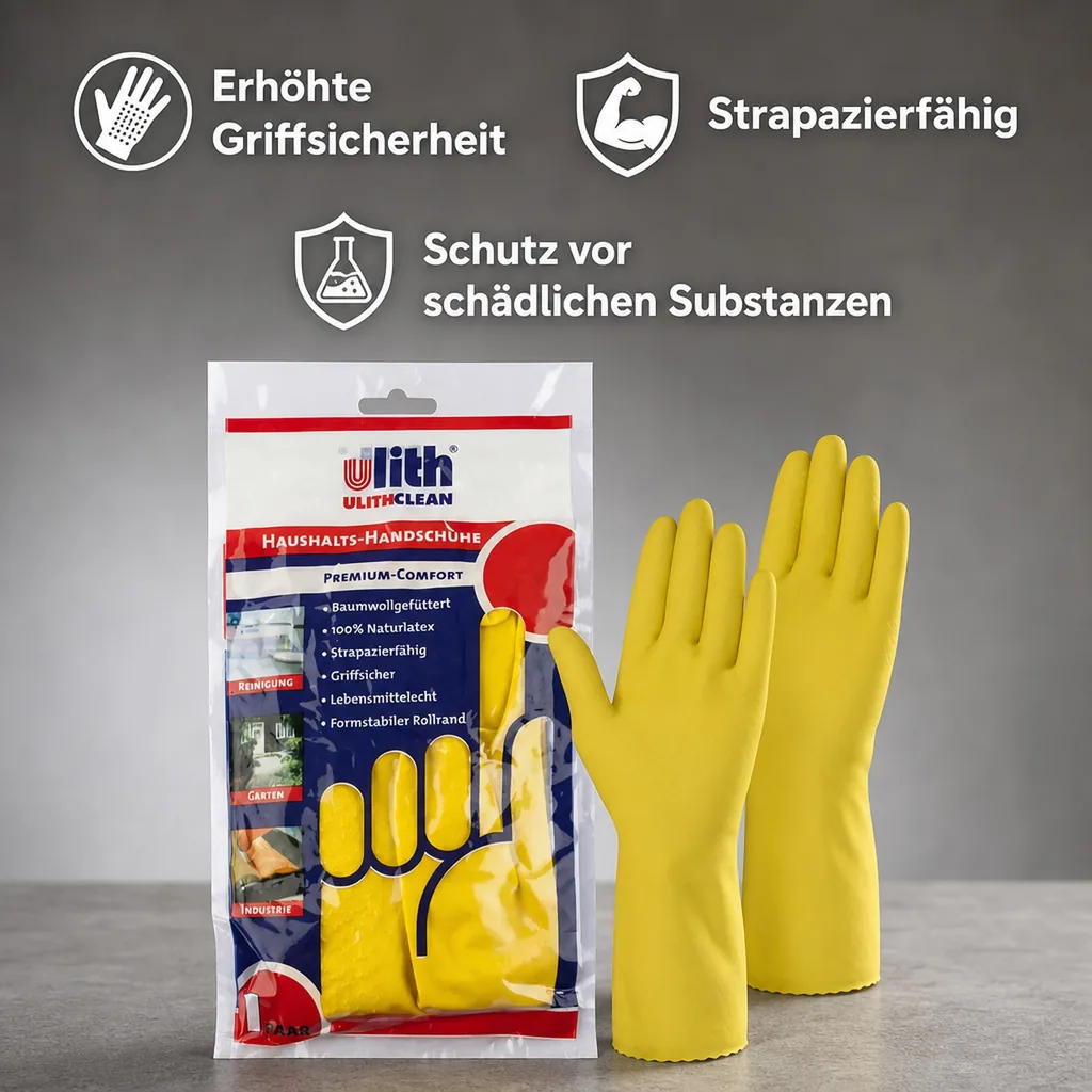 Haushaltshandschuhe Premium-Comfort Größe XL/10 gelb