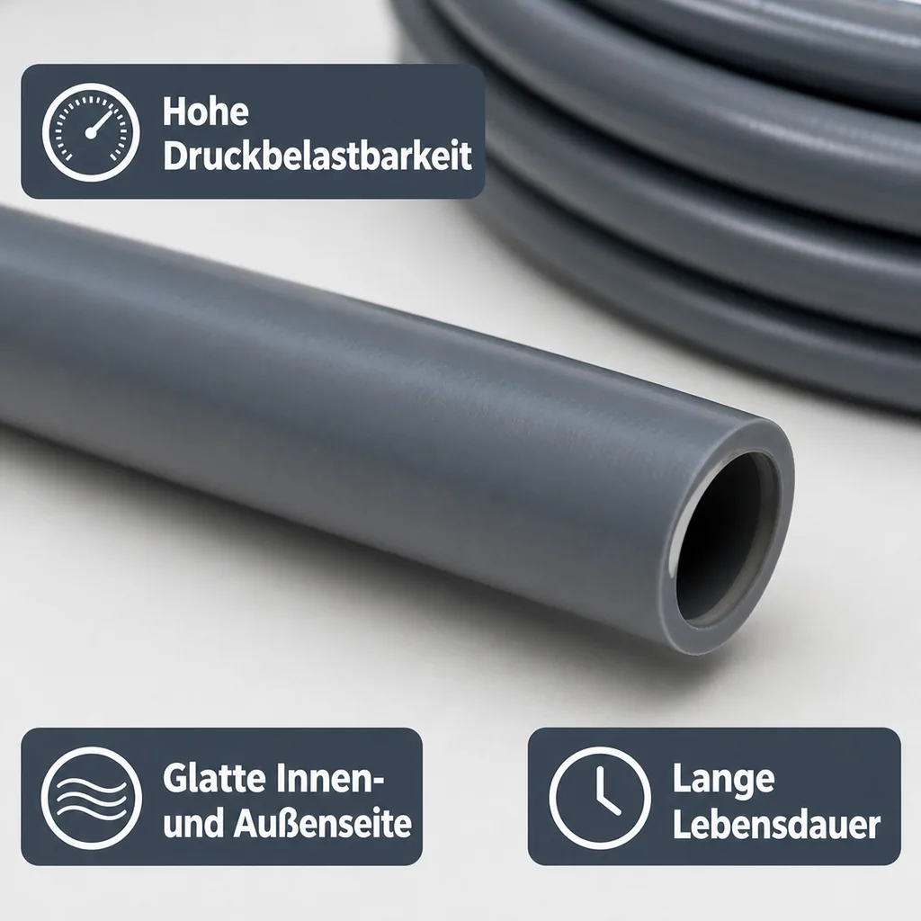 PVC Schlauch 40mm, Flexschlauch, 25m, Klebeschlauch, flexibel