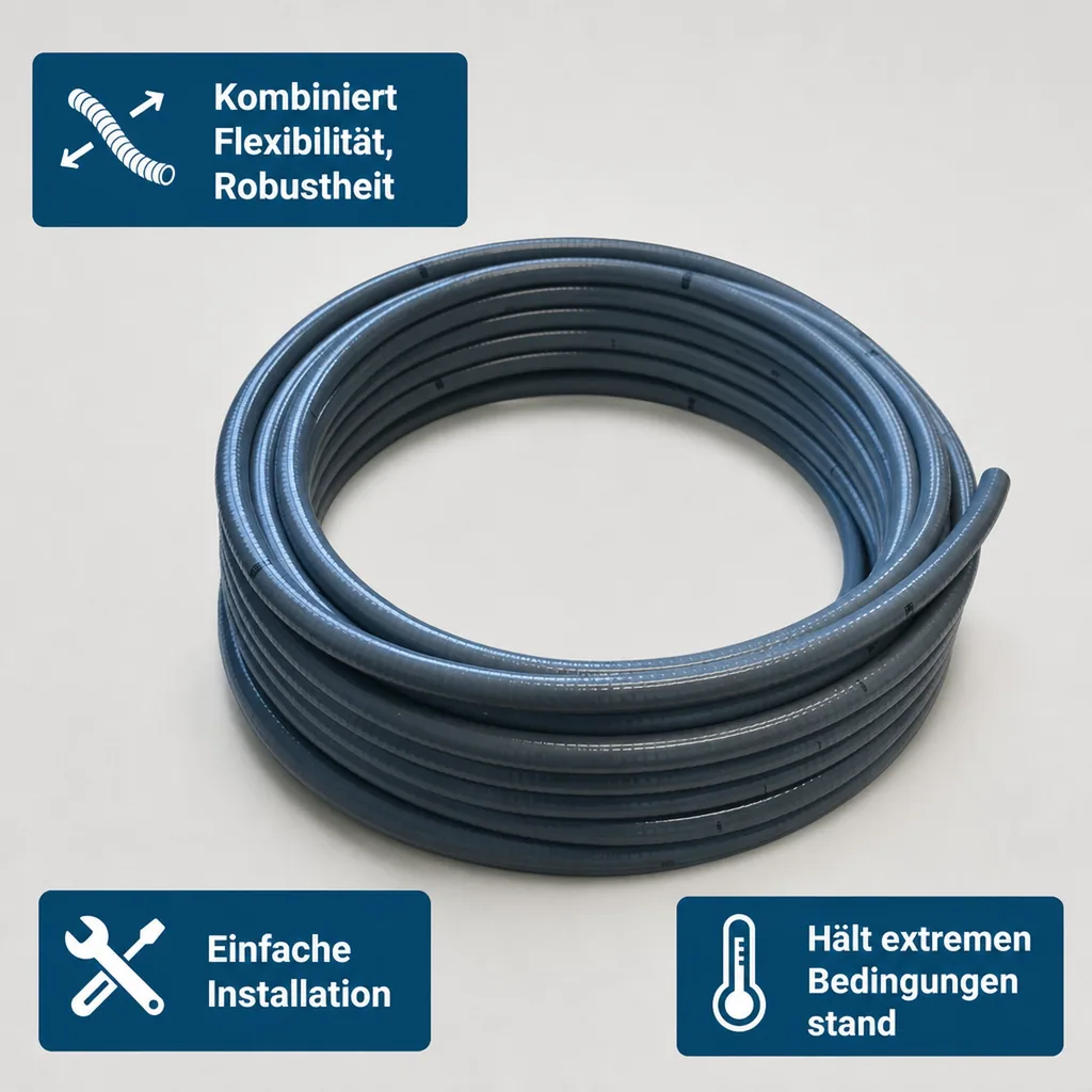 PVC Schlauch 40mm, Flexschlauch, Klebeschlauch, Meterware