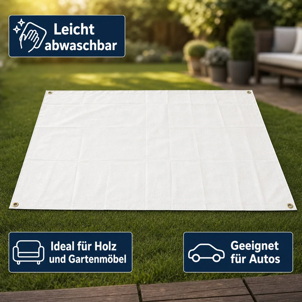 280 g/m² weiss 10 x 15 (150m²) Abdeckplane