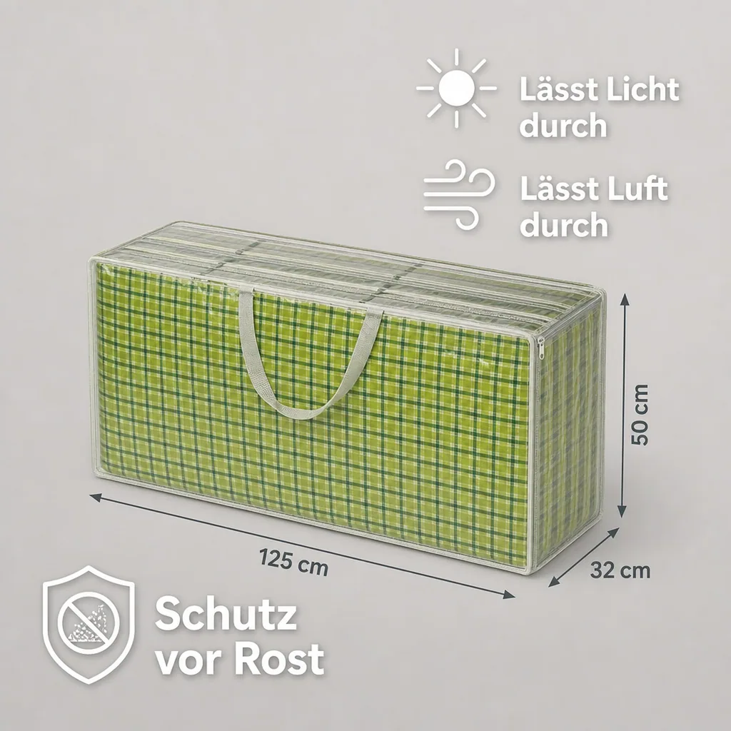Schutzhülle transparent Tasche Sesselauflagen