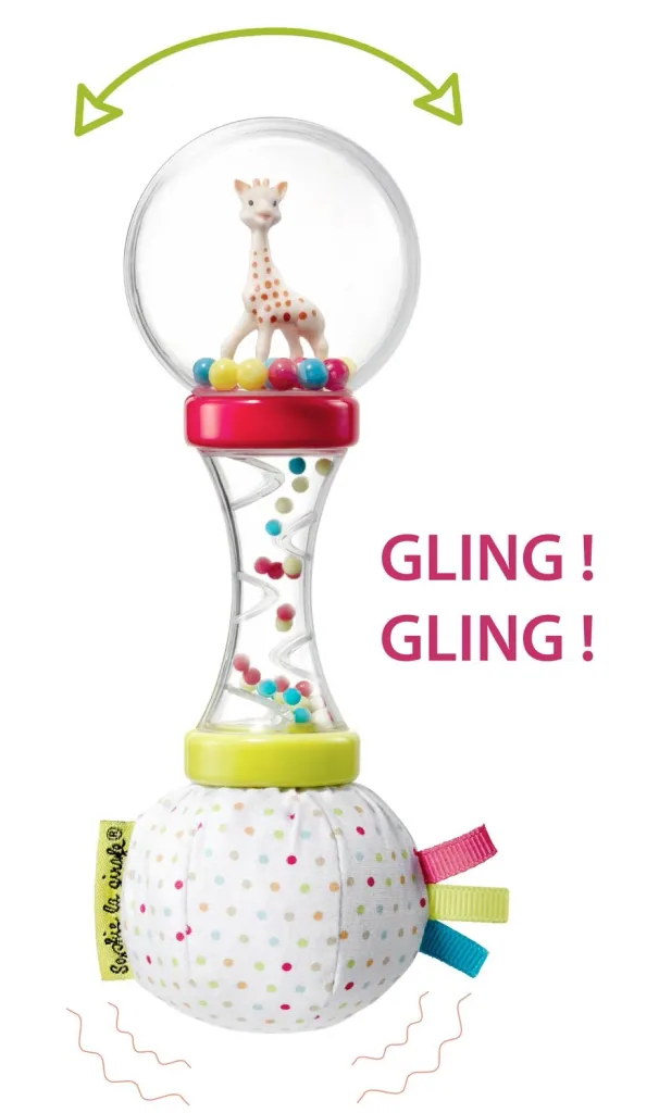 Sophie la girafe Baby Rassel, maracas mit einer Giraffe