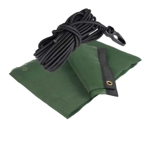 Sandkastenabdeckung, Feinmaschiges Netz, 2,3x2,3m, Inkl. Expanderseil