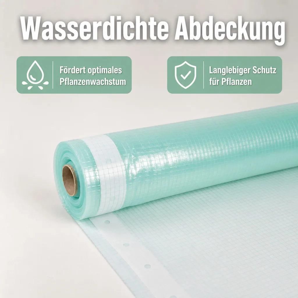 Gitterfolie, Gewächshausfolie, Gartenfolie, 2 Breite x 5 Meter