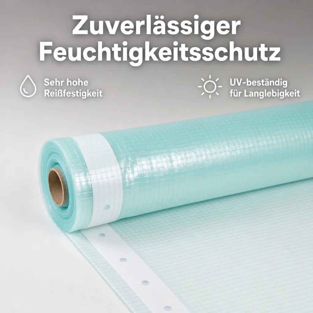 Gitterfolie mit Nagelrand, Gewächshausfolie, Gartenfolie, Abdeckfolie