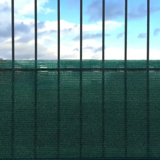 Sichtschutznetz, Windschutznetz, 2x25 m, grün, inkl. Befestigung, Garten, Balkon
