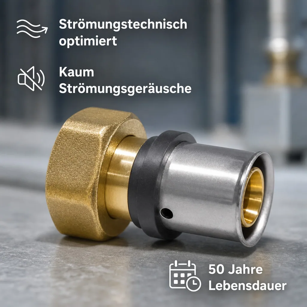 Pressfitting Eurokonus Übergangsverschraubung 16 x 2 - 3/4" IG