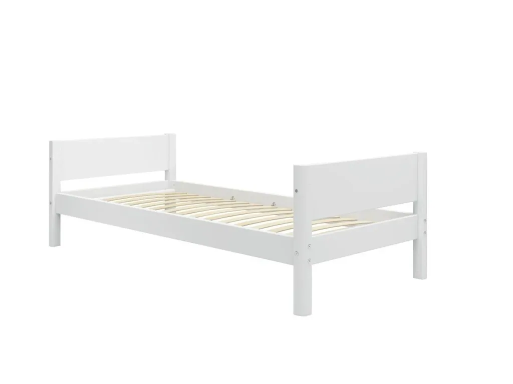 FLEXA Einzelbett, Juniorbett für Kinder und Jugendliche – MDF und Kiefer, 90x200 cm