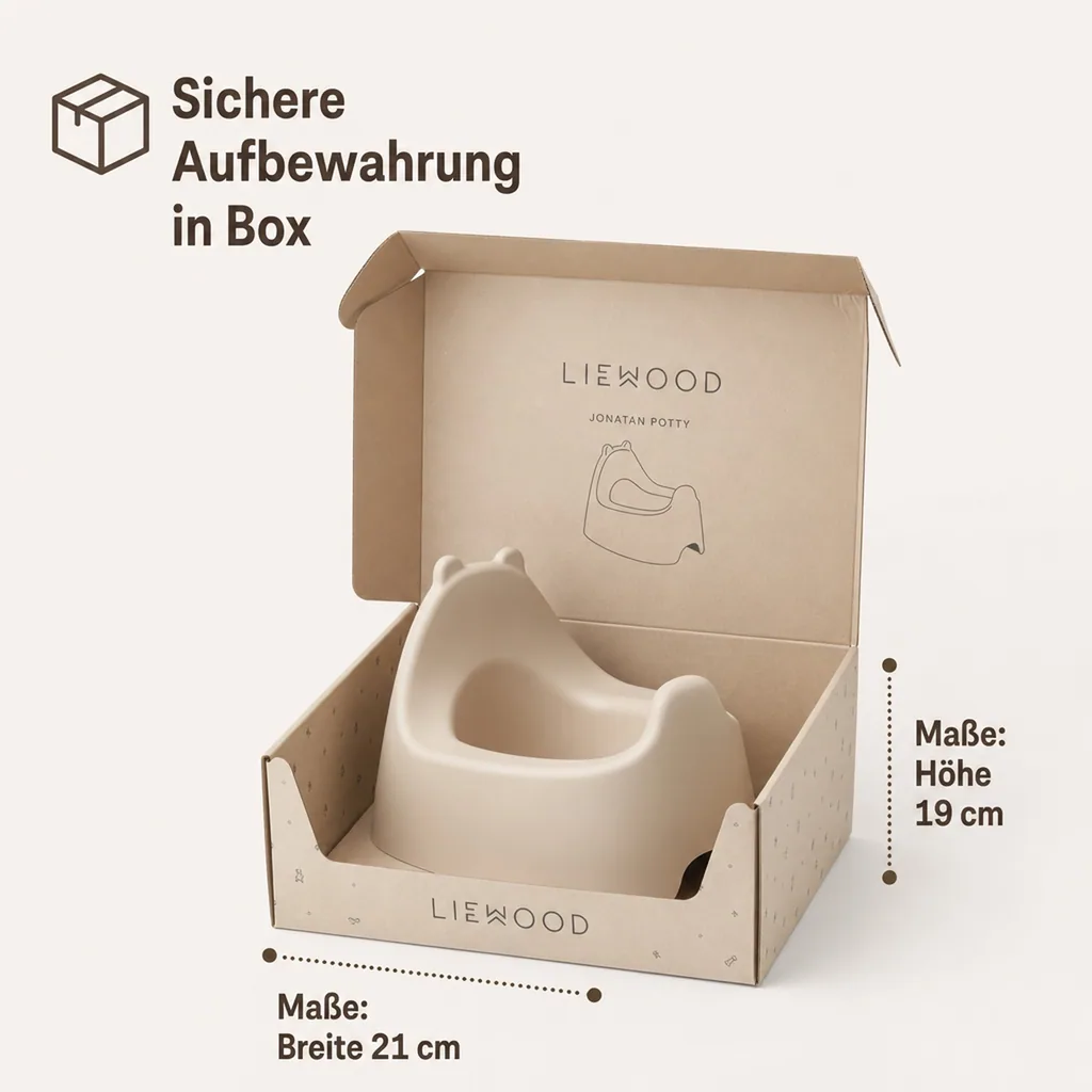 Liewood Kinder Töpfchen Jonatan - Leicht zu Reinigen, Spritzschutz, Ergonomisches Design