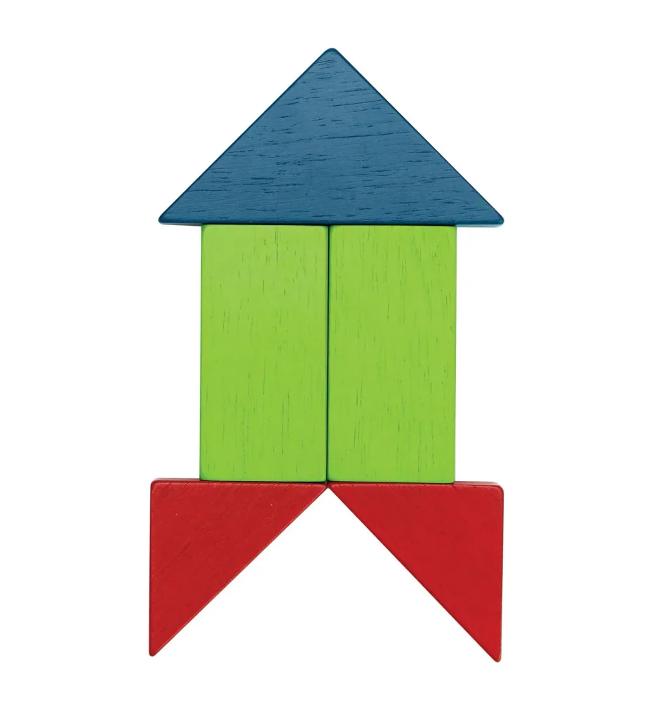 Plan Toys - Holzbausteine - Geo Blöcke Unit Link