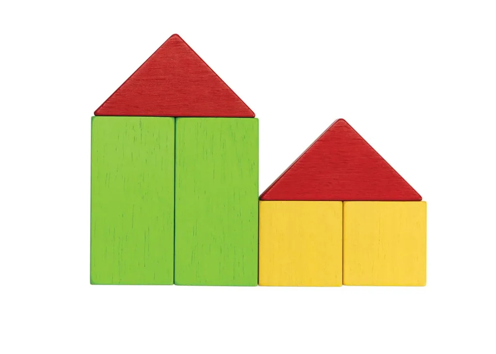 Plan Toys - Holzbausteine - Geo Blöcke Unit Link