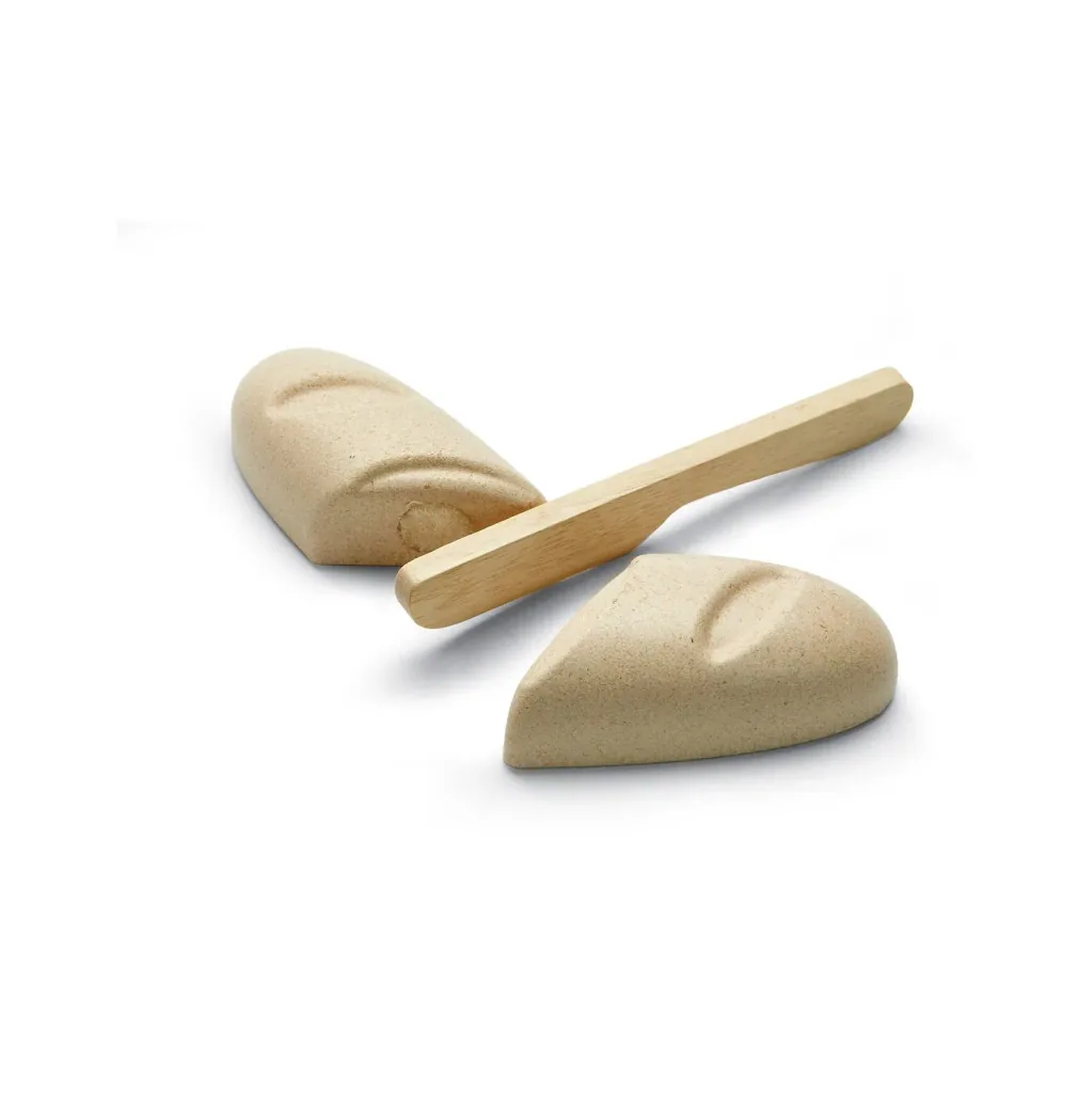 Plan Toys - Brot Set - Kinderküche Zubehör, Gummibaumholz