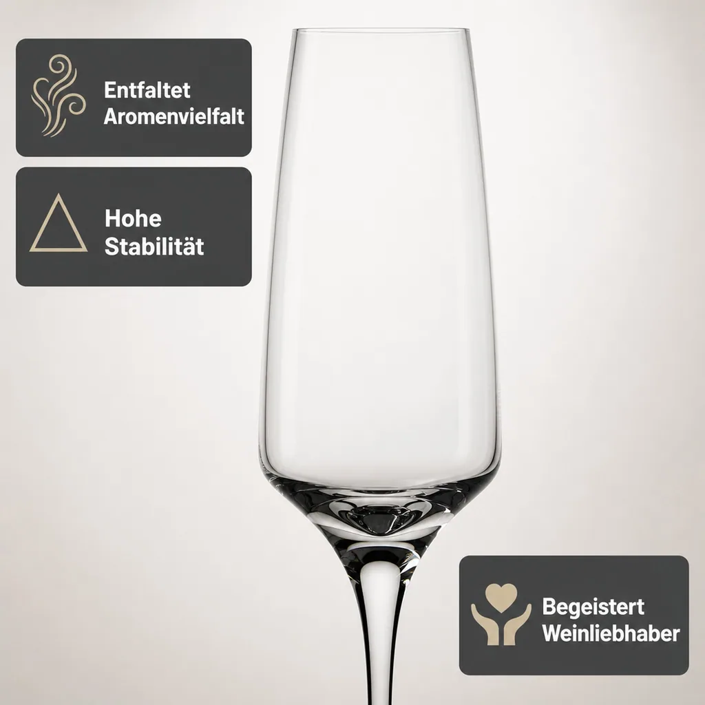 Champagnergläser, Sektgläser - Experience, 6er-Set, 190ml