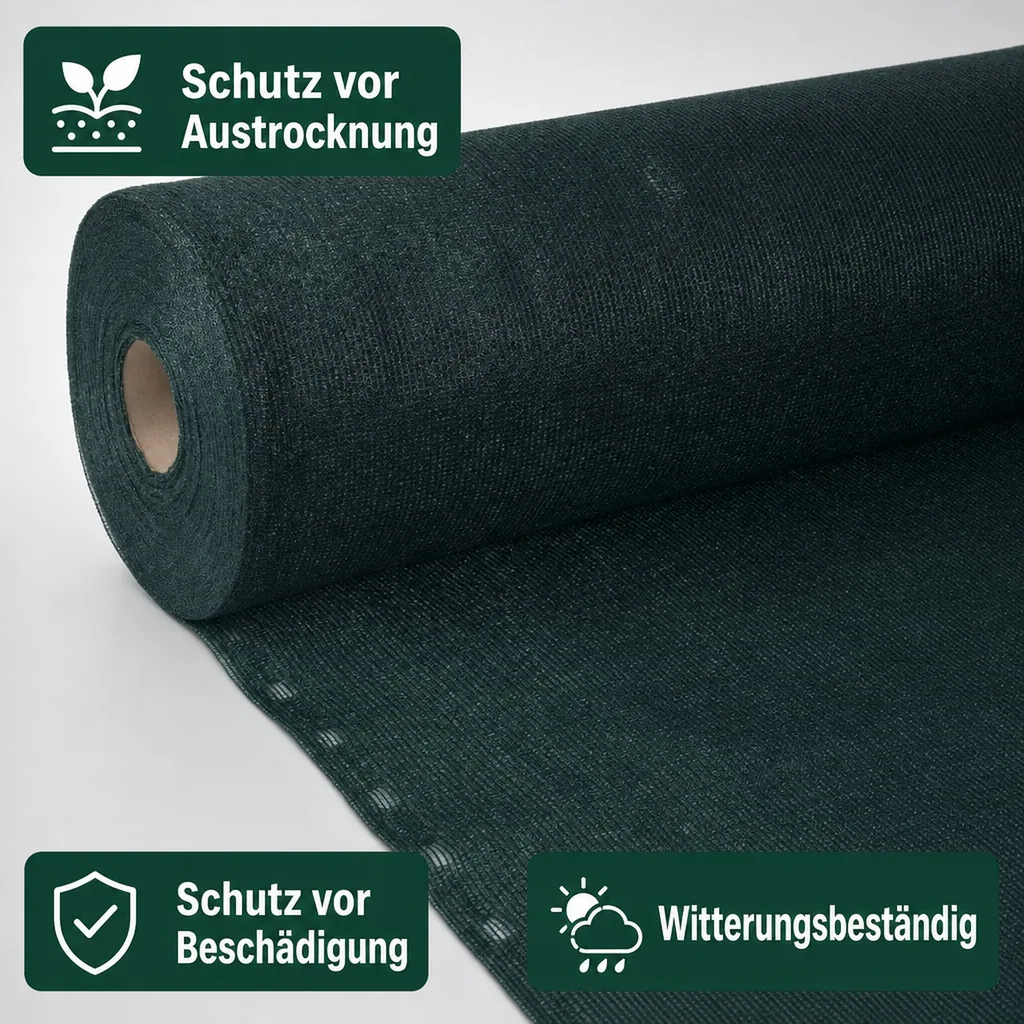 Sichtschutznetz Garten 1,5m x 8m, Windschutz Zaunblende