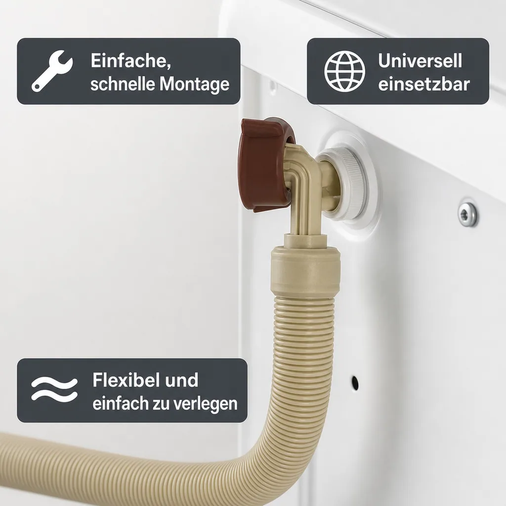 Aquastop Schlauch Set 2m, Waschmaschine, Spülmaschine, Sicherheitszulaufschlauch