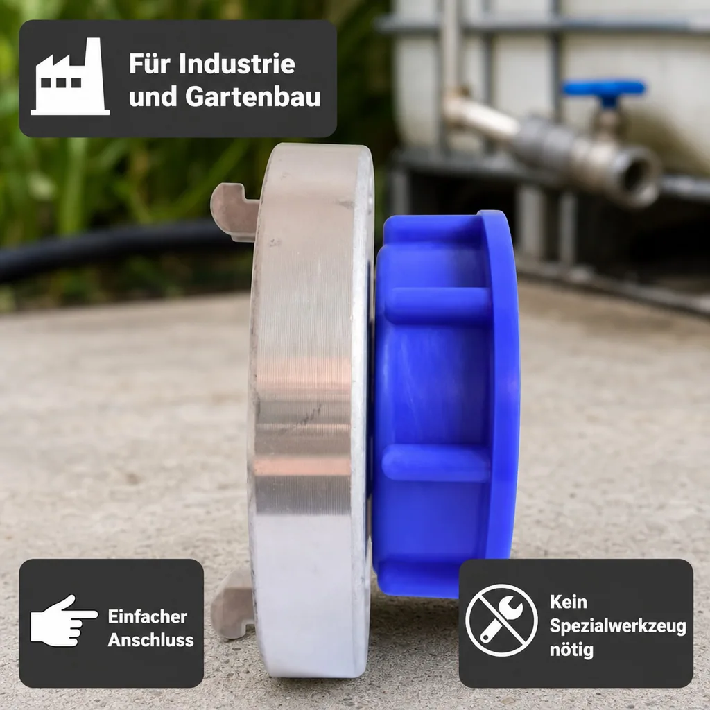 IBC Adapter Storz C, 1 Zoll Innengewinde, IBC Container Kupplung