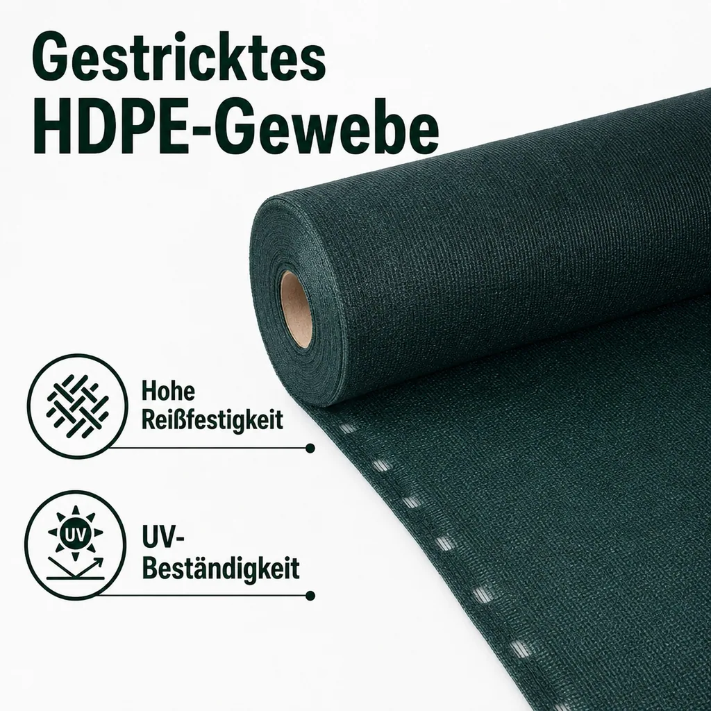 Sichtschutznetz, Windschutznetz, 1,5m x 9m, Zaunblende, Garten, HDPE Gewebe