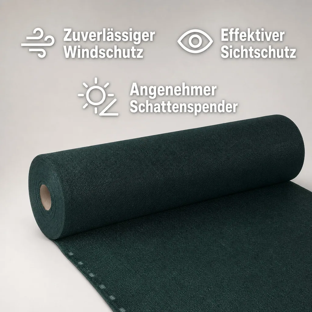 Sichtschutznetz, 1,5m x 6m, Windschutznetz, Zaunblende