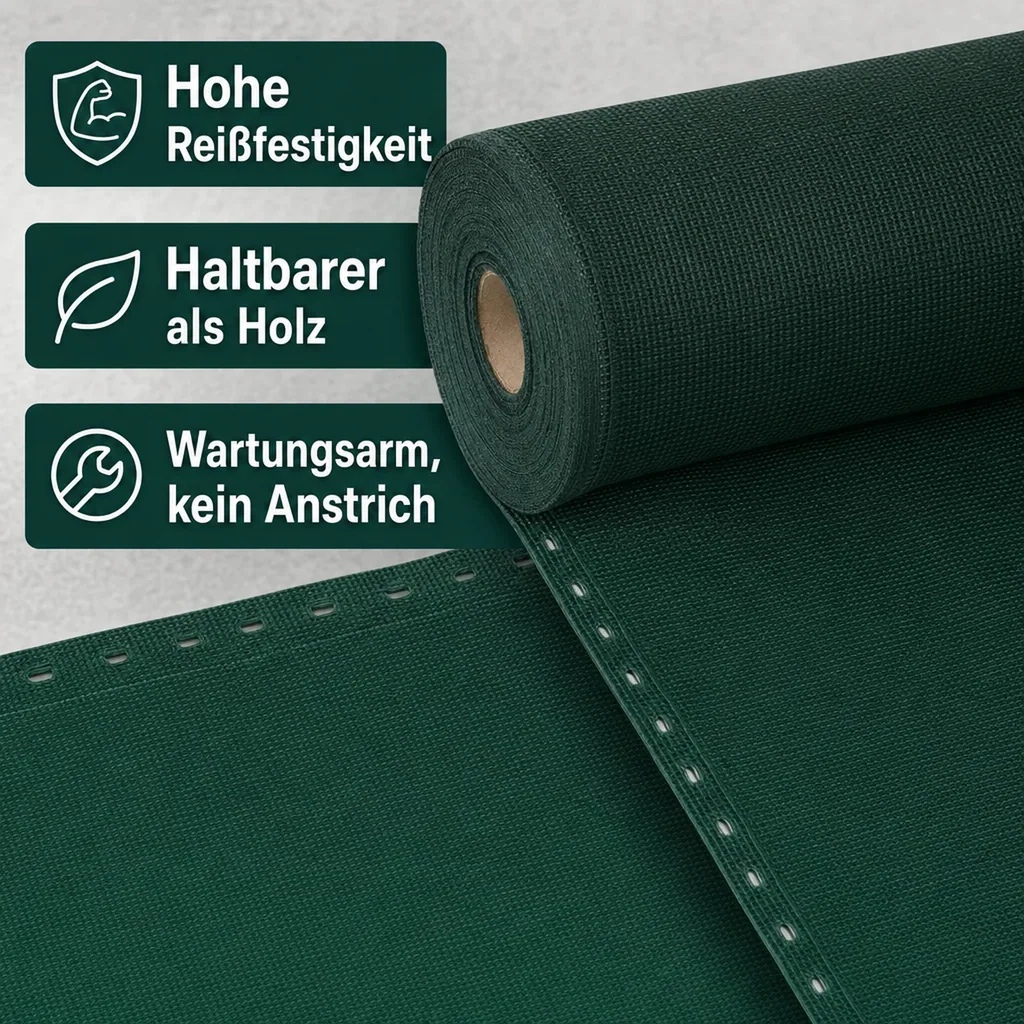 Sichtschutznetz, Windschutznetz, Zaunblende, 1,5m x 10m