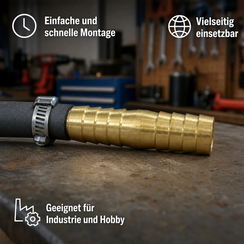 Druckluft Schlauchverbinder, Schlauchverbinder 13mm, Verbindungstülle