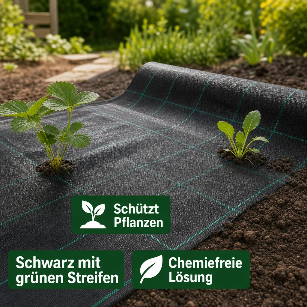 Unkrautvlies, Bodengewebe, Abdeckvlies 1m x 100m, 100g/m²