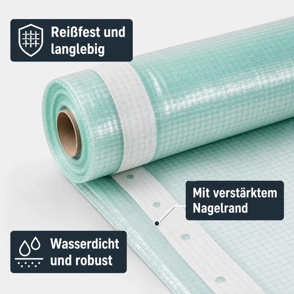 Gitterfolie m. Nagelrand 3 Breite x 16 Meter