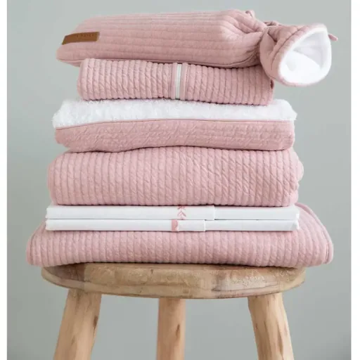 Little Dutch Kinderbettwäsche uni rosa "Pure Pink" 100 x 135