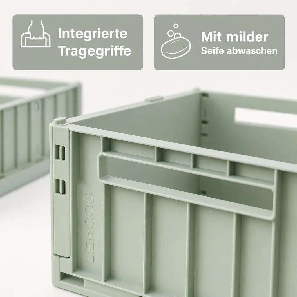 Liewood Aufbewahrungsbox "Weston" 2er-Pack M pfefferminz