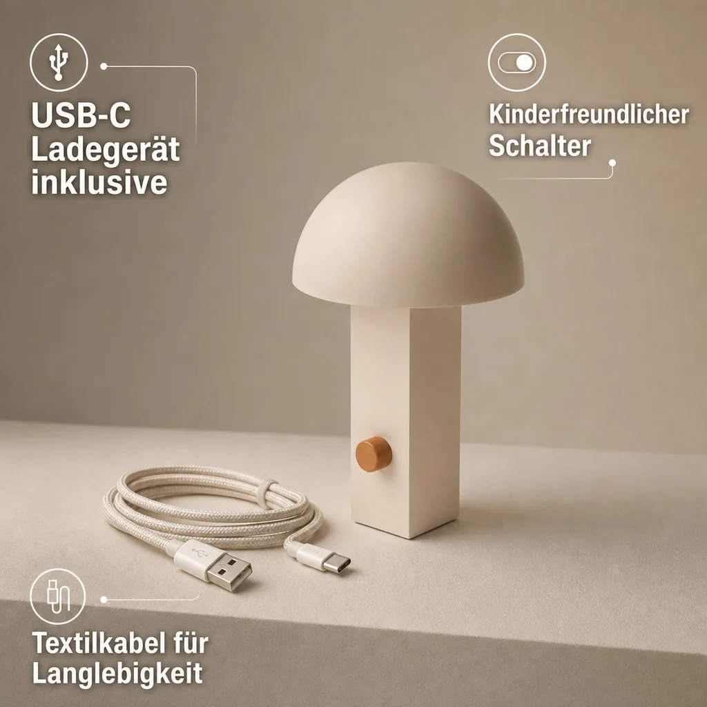 Liewood Kinderlampe, Tragbare Lampe, Kinderleuchte - Hyppolite, Farbe: Sandy