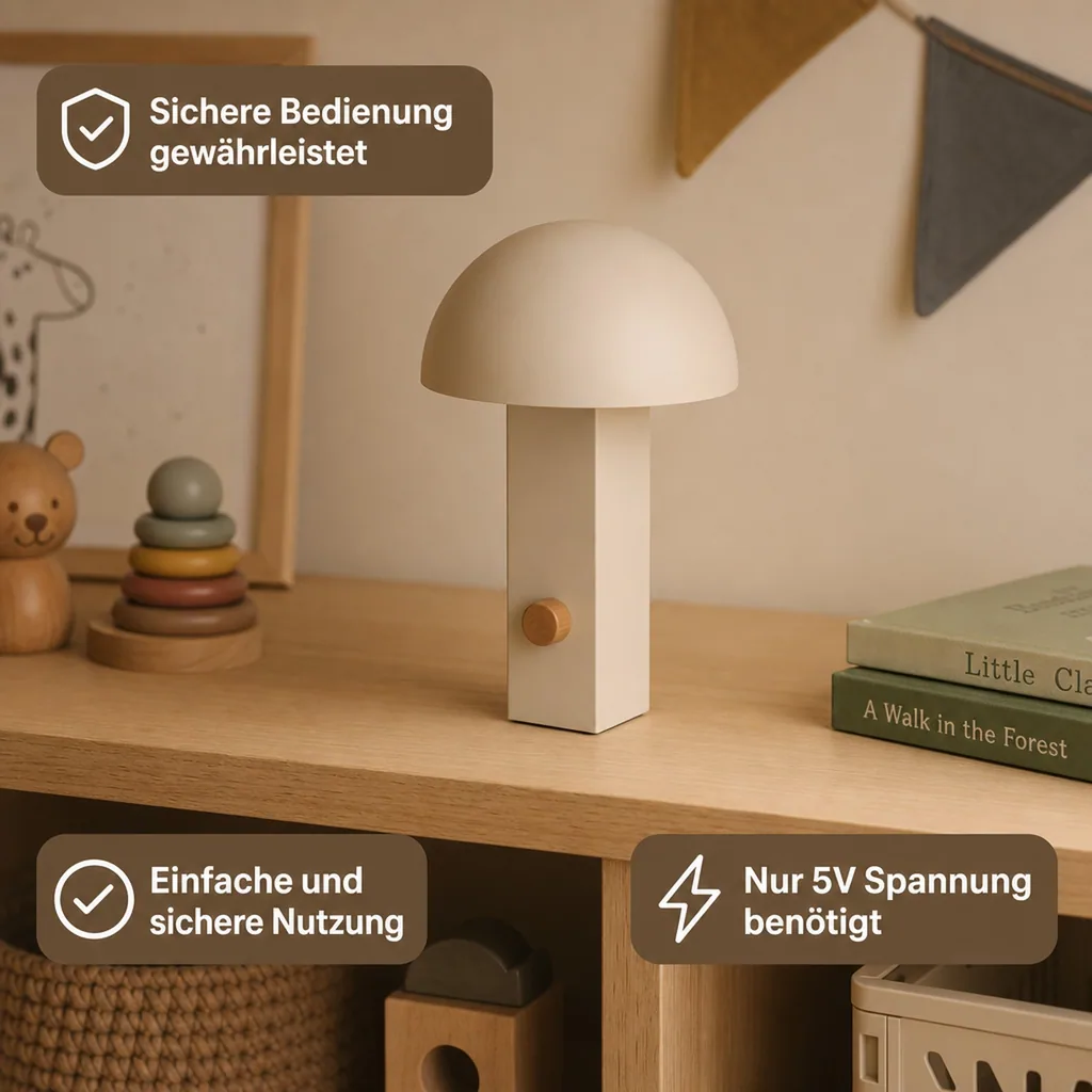 Liewood Kinderlampe, Tragbare Lampe, Kinderleuchte - Hyppolite, Farbe: Sandy