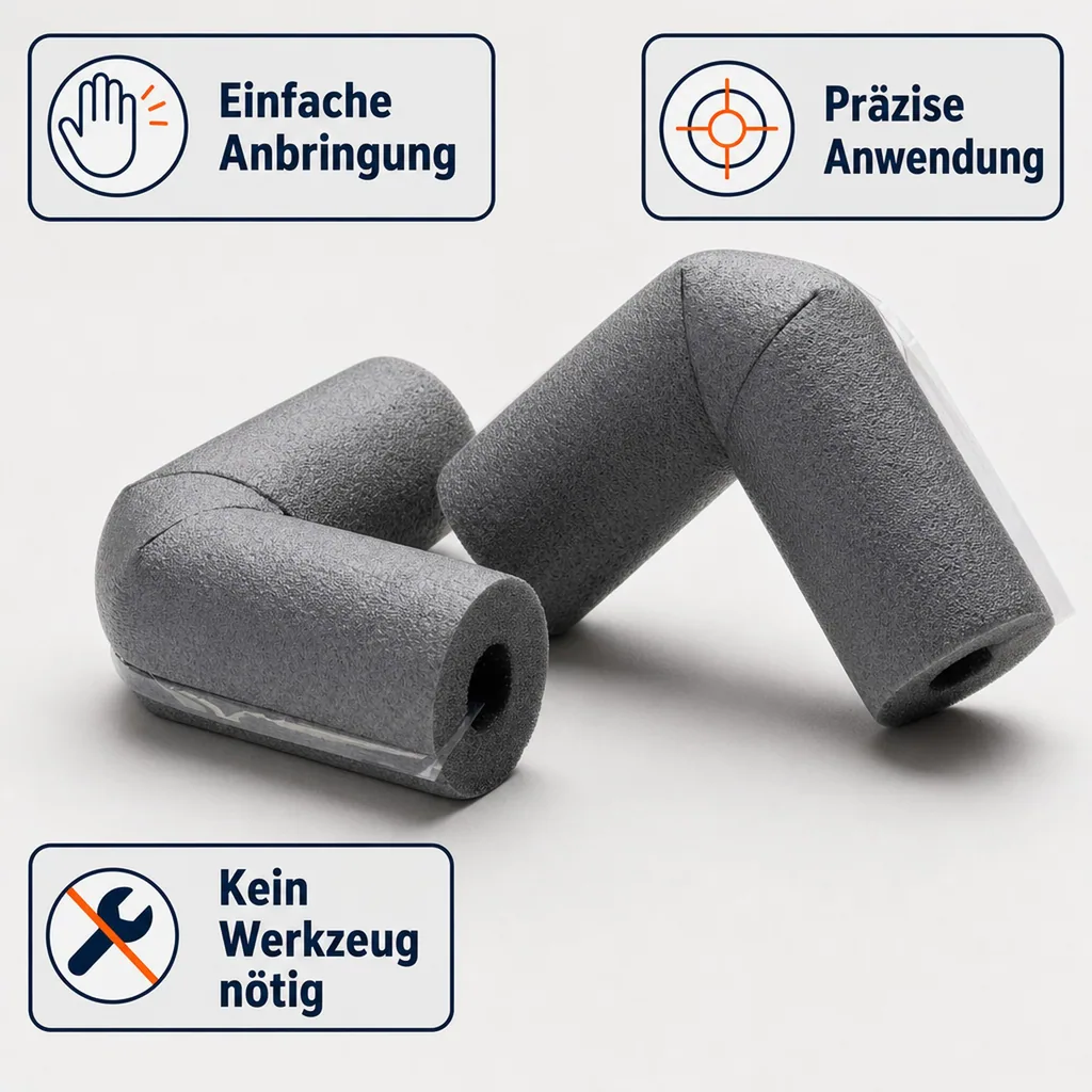 Elbow, self-adhesive 28 mm x 25 mm D