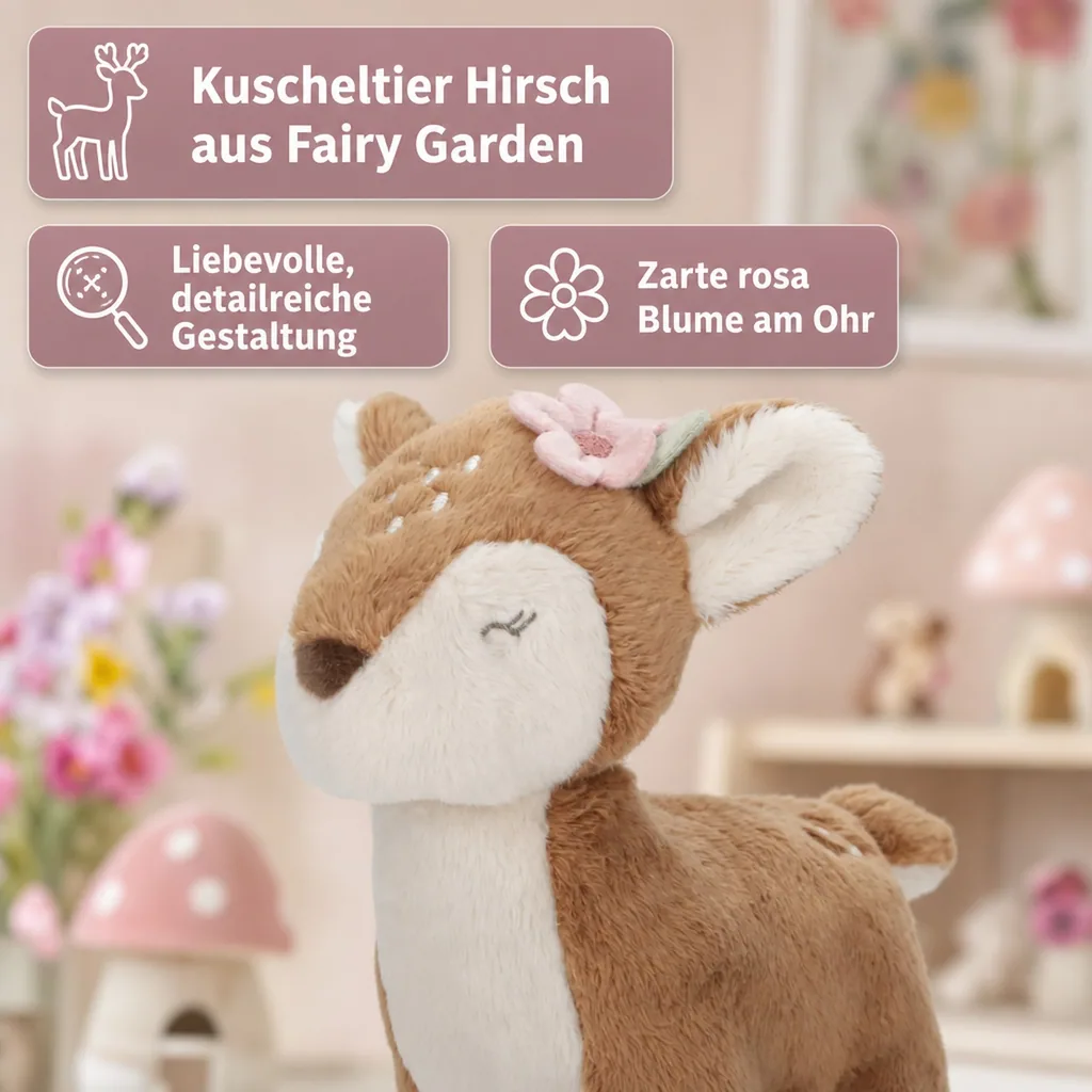 Little Dutch Kuscheltier Hirsch, Plüschtiere - Fairy Garden