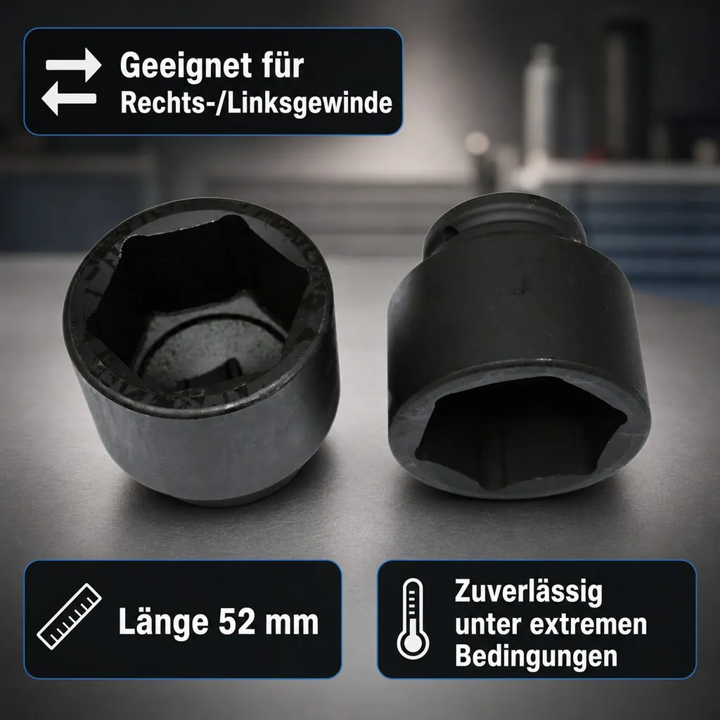 3/4 Zoll Nuss, 24mm, SW 24, Schlagschraubernuss, Cr-Mo